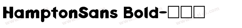 HamptonSans Bold字体转换